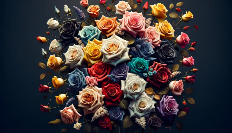 An assortment of colorful roses symbolizing various emotions and messages for Rose Day 2024